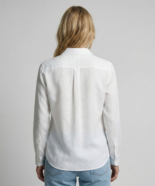Blouse Katoen Linnen | White