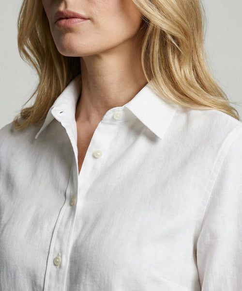 Blouse Katoen Linnen | White