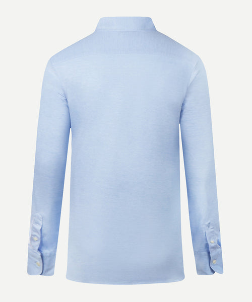 Stretch Piqué Shirt | Light Blue