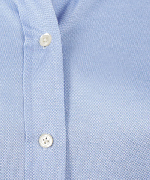 Stretch Piqué Shirt | Light Blue