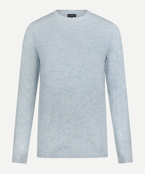 Trui Lamswol Ronde Hals | Light Blue