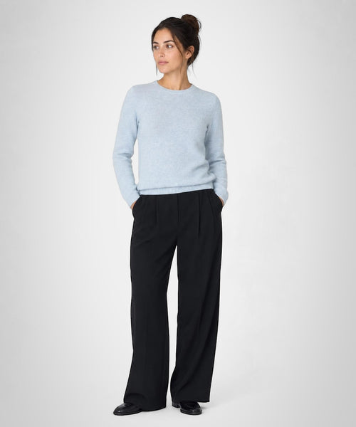 Trui Lamswol Ronde Hals | Light Blue