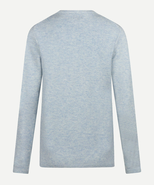Trui Lamswol Ronde Hals | Light Blue