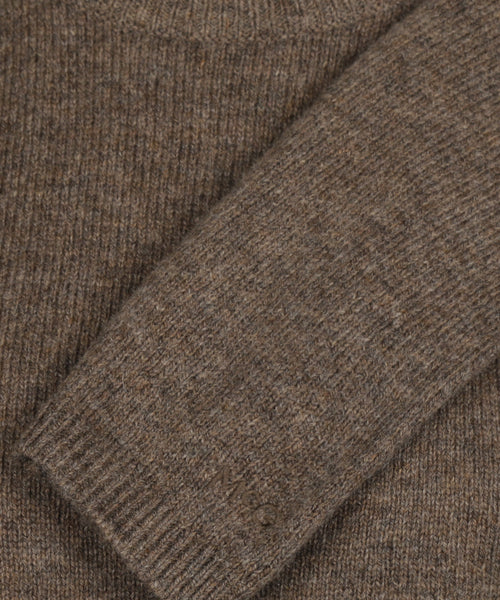 Trui Lamswol Ronde Hals | Chocolate Brown