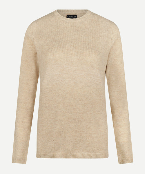 Trui Lamswol Ronde Hals | Stone