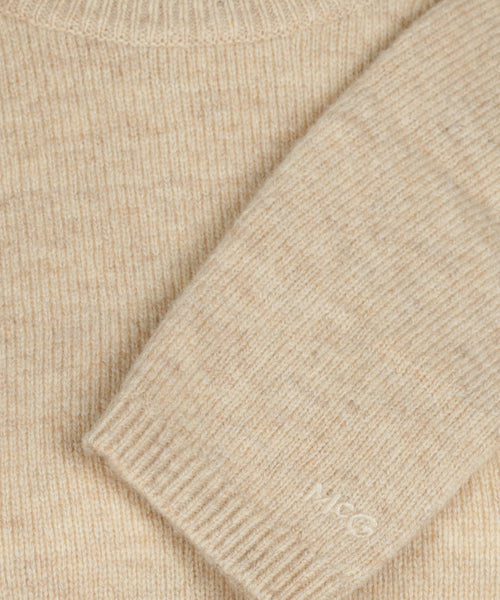 Trui Lamswol Ronde Hals | Stone