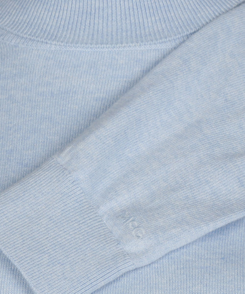 Trui Katoen-Kasjmier Col | Light Blue