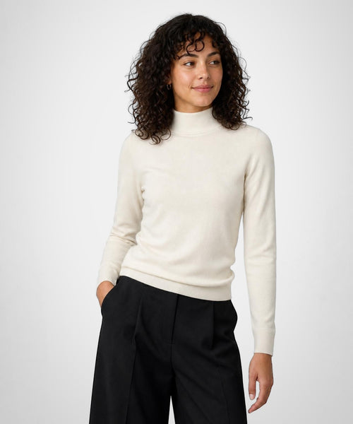 Trui Katoen-Kasjmier Col | Off White