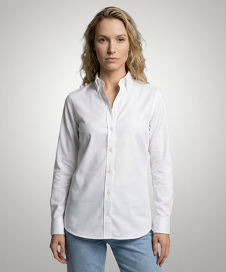 Blouse Stretch Oxford | White