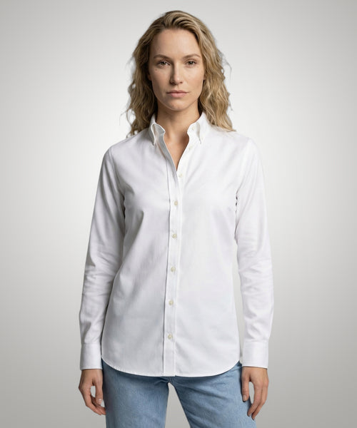 Blouse Stretch Oxford | White