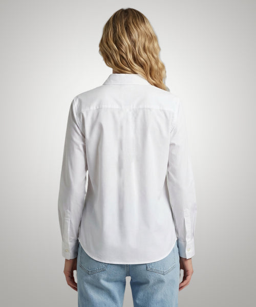 Blouse Stretch Oxford | White