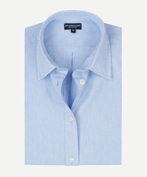 Blouse Stretch Piqué | Light Blue