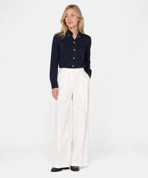 Blouse Stretch Piqué | Navy